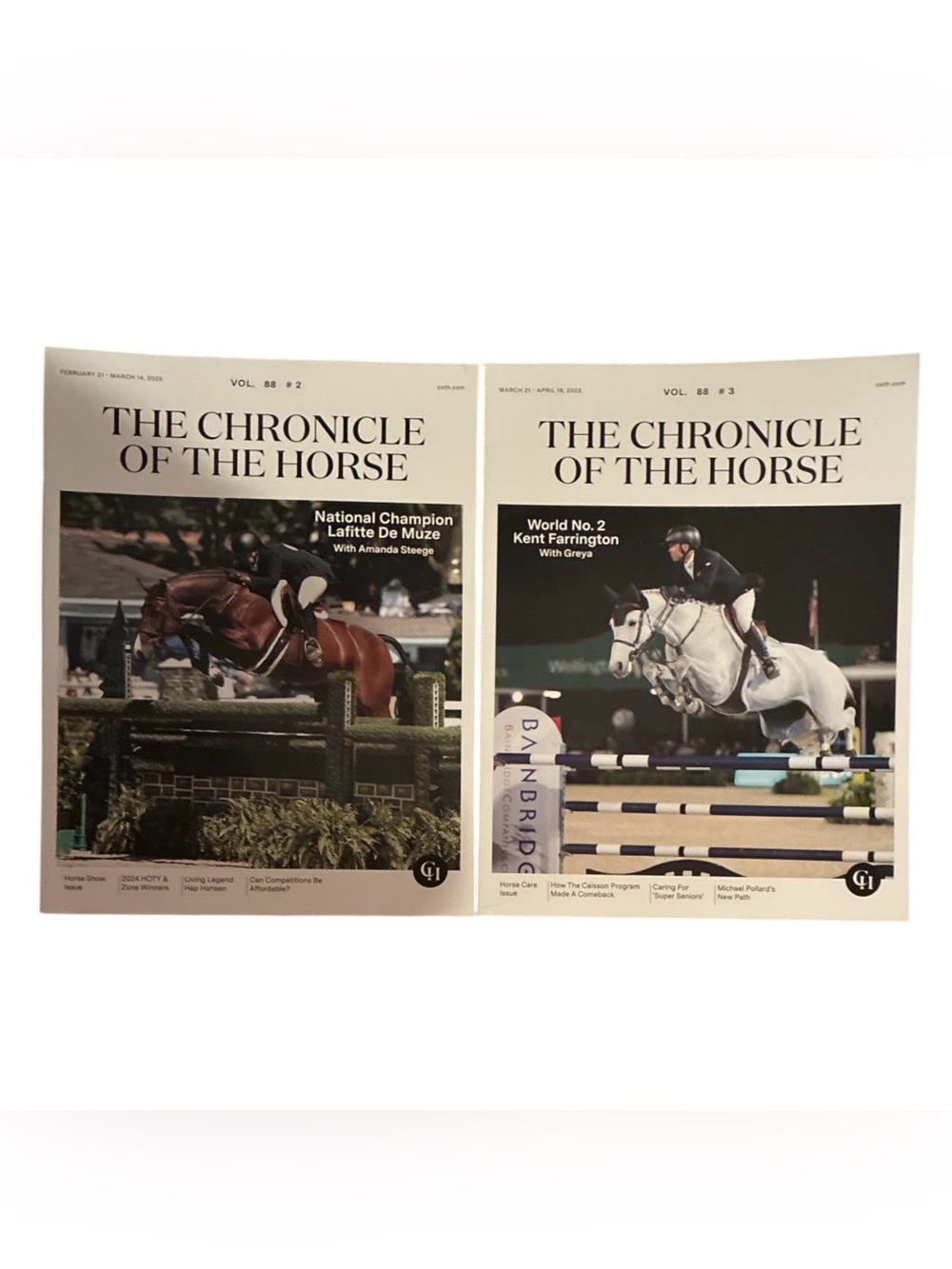 The Chronicle Of The Horse Magazine Lot Of 2 February 21 - April 18 2025